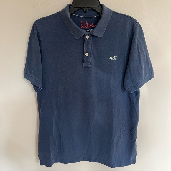 Hollister Other - Hollister Polo Shirt Top Men's Size XL Short Sleeve‎ Epic Stretch Blue Casual